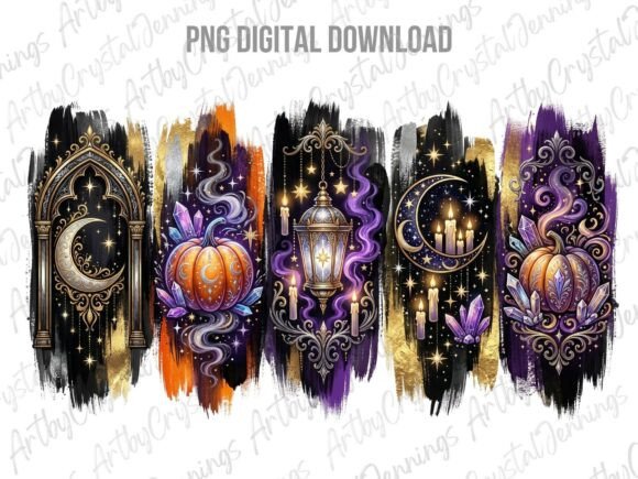 Download Magical Celestial Gothic Halloween PNG - Gothic halloween Collection