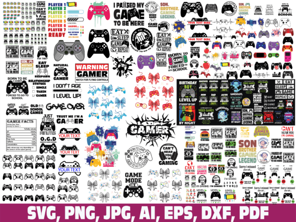 Download Gamer Svg Bundle - Gamer Collection