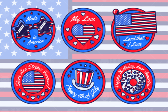Download 4 July American Stickers - Sticker Collection