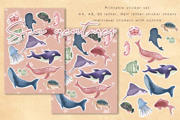 Download Ocean Creatures Sticker Pack - Sticker Collection