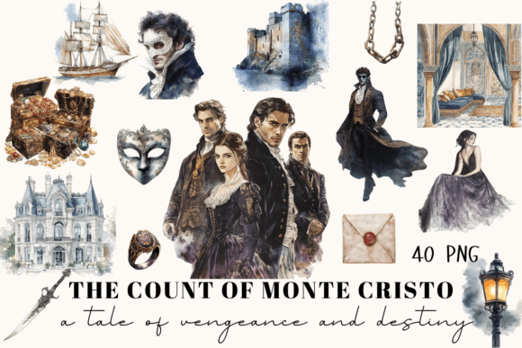 Download Count of Monte Cristo Gothic Art Print - Gothic art Collection